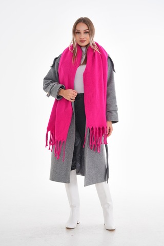 Ritagarcia Premium Soft Buklet Atkı Fuşya