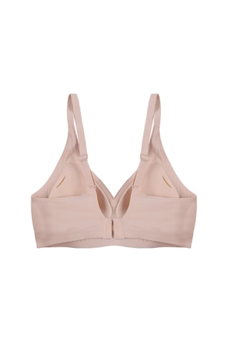 Balensiz Lazer Dikişsiz Kaplı Dekolteli Büstiyer Sütyen Ten