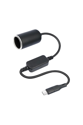 Type C To Çakmak Adaptörü, 5v -12v Araba Cihazları İçin Güç Kaynağı