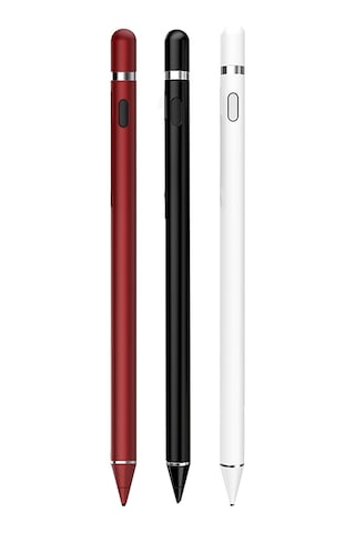 Padalink Siyah Universal Aktif Kapasitif Kalem - İpad, Telefon, Tablet İçin Çizim, Dokunmatik Ekran Uyumlu İos/android Stili