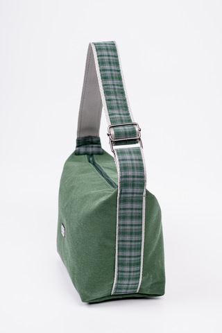 Fabric Craft Bag El Çantası Duck Kumaş Yeşil Ayarlanabilir Askılı Haki
