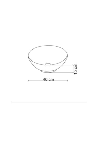 Ey-7050 Tezgah Üstü Lavabo Kahverengi Desenli