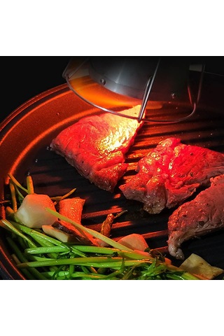 Hangfox 304 Paslanmaz Çelik Mutfak Torçu Ek Parçası, İki Katlı Izgara, Evde/kampingde Et Sebze Pişirme, Yüksek Isı, Kolay Kullanim