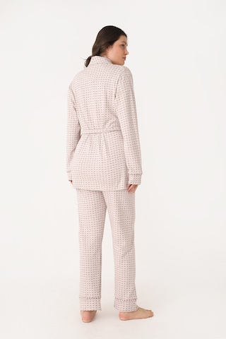 Nbb Kadın Kırmızı Sabahlık Pijama Takım Kırmızı