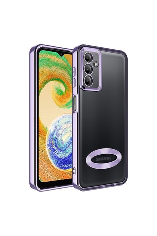 Galaxy A04S Kılıf Kamera Korumalı Logo Gösteren Zore Omega Kılıf
