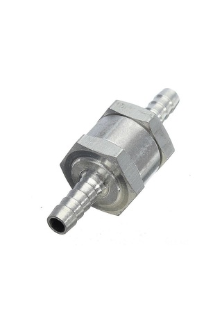 Mufunye Alüminyum 6mm Yakıt Tek Yönlü Valf - Benzin Ve Dizel İçin Geri Akış Engeli - Karbüratör Ve Düşük Basınçlı Sistemler İçin