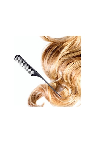 Geeroyoo Karbon Fiber Anti-statik Saç Tarak, Ergonomik Tutma Yeri, Yuvarlak Uçlu Dişler, Dayanıklı Ve Hafif.