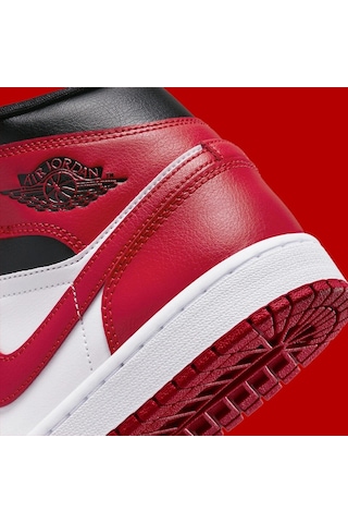 Nike Air Jordan 1 Mid 'bred Toe' Kadın Basketbol Ayakkabısı-sportxstore Kırmızı-siyah-beyaz