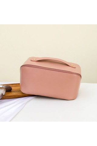 Reedark Büyük Kapasiteli Pu Deri Kozmetik Çantası - Pratik Ve Dayanıklı
