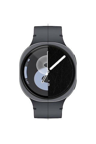 Samsung Galaxy Watch 8 44mm Uyumlu 3 Adet Şeffaf Ekran Koruyucu Nano Jelatin