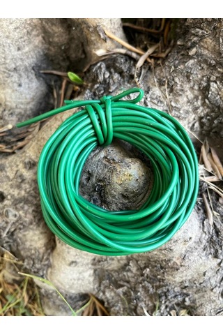 Aymen Çiçekçilik Fidan Bağlama İpi 10 Metre - 3 Mm Sera İpi Elastik Fide Bağlama Lastiği Bağ Da