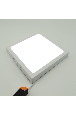Kare Sıva Üstü Led Panel Armatür Trafolu Beyaz Gün 12/20/25W Beyaz