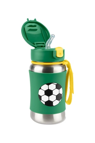 Skip Hop Zoo Pipetli Paslanmaz Çelik Suluk 350 Ml Futbol Futbol