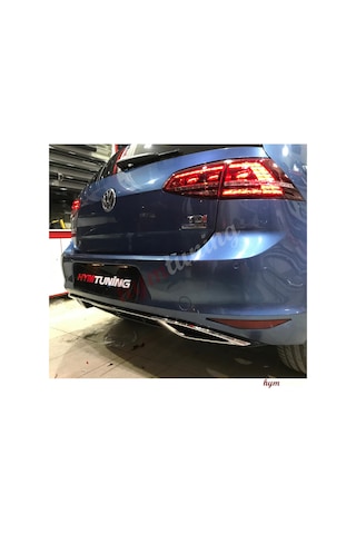 Golf 7 Difüzör. 7.5 Görünüm. Krom Egzozlu Difüzör. Parlak Siyah