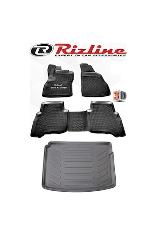 Rizline Fiat Fiorino 3D Havuzlu Paspas+Bagaj Havuzu Seti