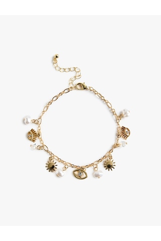 Koton Charm Detaylı Zincir Bileklik Altın 6sak70281aa Altın Rengi