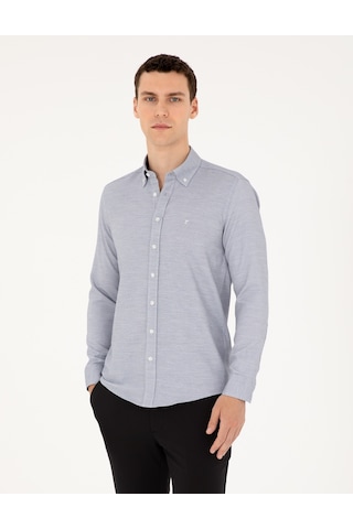 Pierre Cardin Erkek Lacivert Gömlek Desenli 50291042-vr033 Lacivert