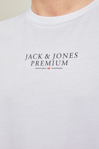 Jack & Jones Erkek Jprbluarchıe Baskı Detaylı T-Shirt 12217167 Be Açık Beyaz