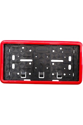 Çerçeveli Dikdörtgen Plakalık Plaka Altlığı Kırmızı 32x17cm 1 Adet