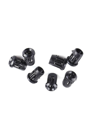 Xindoker 50 Adet Siyah Nilon Led Tutucu, 3mm Iç Çaplı, Taşlığa Kolay Montaj, Dayanıklı Malzeme