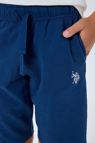 U.S. Polo Assn. Erkek Çocuk 2 Li Bermuda T-şhirt Takım Beyaz-2299 Beyaz