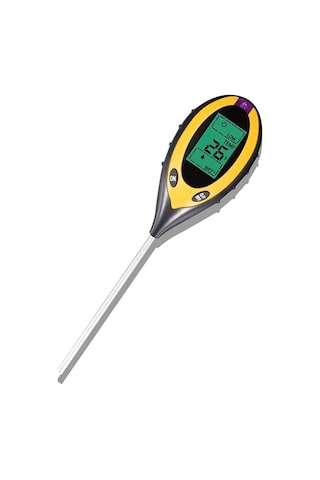 Unichrome 4lü Toprak Ph Ölçer Sıcaklık Ölçer Nem Ölçer Işık Ölçer Pilsiz Toprak Test Aleti 0