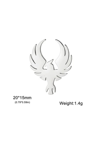 Olfil Özgürlük Efektiyle Minyatür Feniks Kuşu Uçuş Broş 372749477 Gri