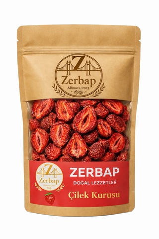 %100 Doğal Çilek Kurusu 100 G - Şeker İlavesiz Katkısız Kurutulmuş Çilek Dilimleri