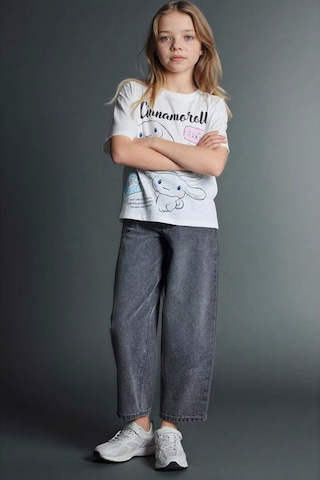 Defacto Baggy Fıt Gri Kız Çocuk Jean Pantolon G4653a8/nm55 Gri