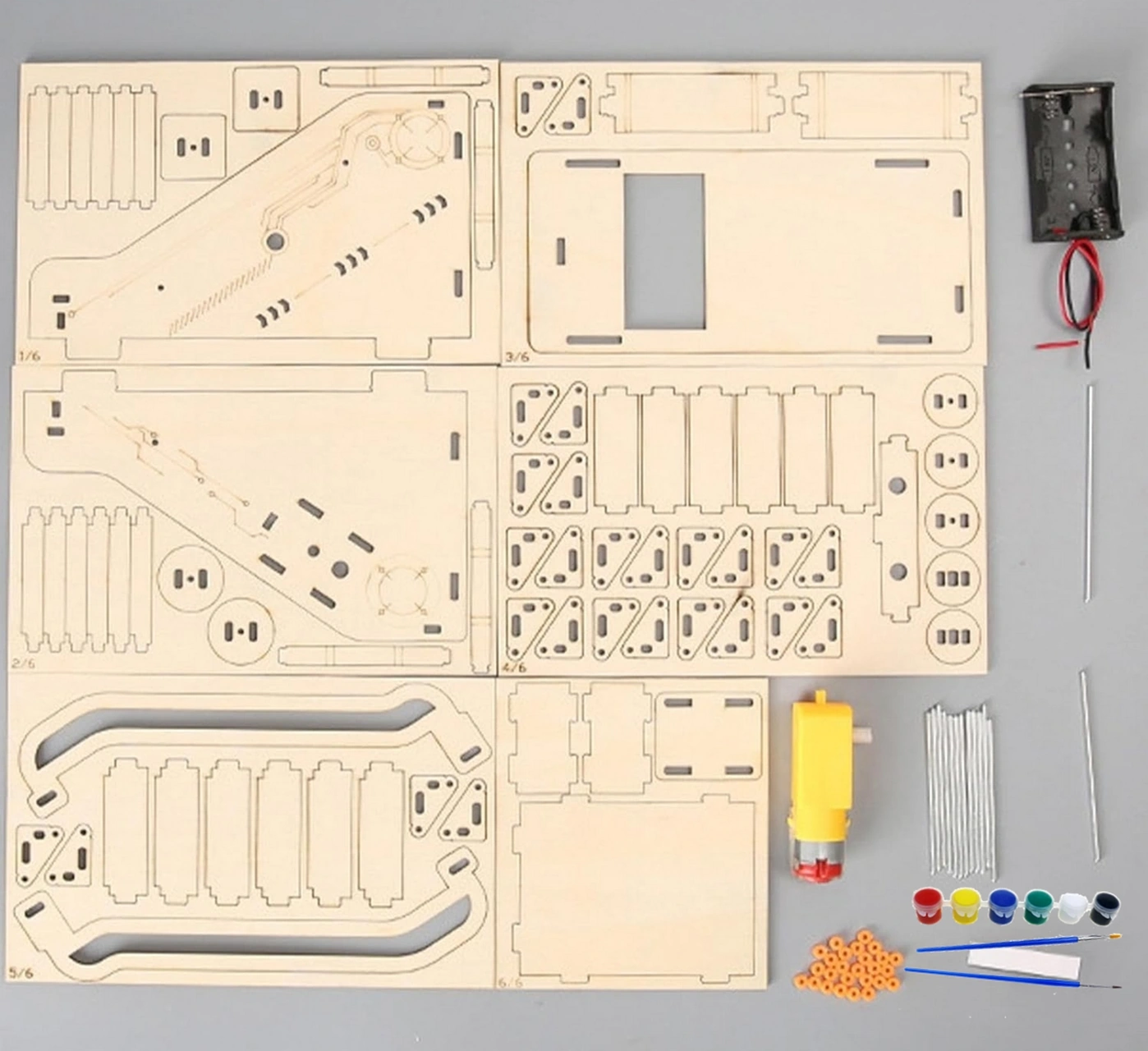 Ece Yürüyen Merdiven Modeli Yapma Deney Seti Boya Seti İle Demonte T-m417
