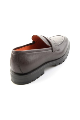 Kahve Floter Hakiki Deri Erkek Loafer Ayakkabı E01648622340