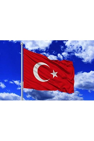 Türk Bayrağı Kumaş 100X150CM Alpaka Kumaş