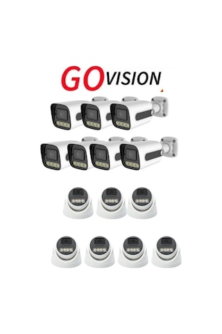 Go Vision 14 Adet Ip Güvenlik Kamerası - 5mp Dış Mekan Kamera, 3.6mm Lens, Poe, Warm Led Gece Görüşlü Go Vision 14 Adet Ip Güvenlik Kamerası - 5mp Dış Mekan Kamera, 3.6mm Lens, Poe, Warm Led Gece Görüşlü