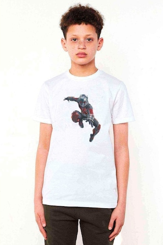 Ant Man Karınca Adam Jump Baskılı Unisex Çocuk Beyaz T-Shirt