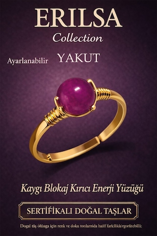 Sertifikalı Kaygı Blokaj Kırıcı Yüzüğü Yakut Taşı Ayarla Çok Renkli Sertifikalı Kaygı Blokaj Kırıcı Yüzüğü Yakut Taşı Ayarla Çok Renkli