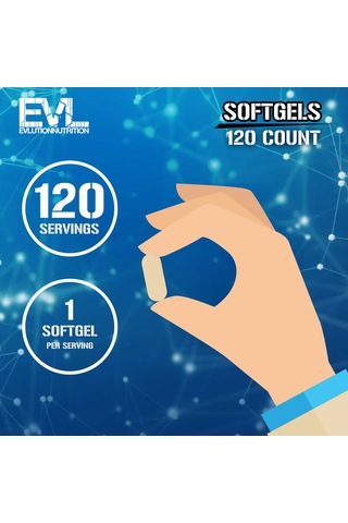 Evlution Triple Strength Omega 3 Fish Oil Epa Dha Su...
