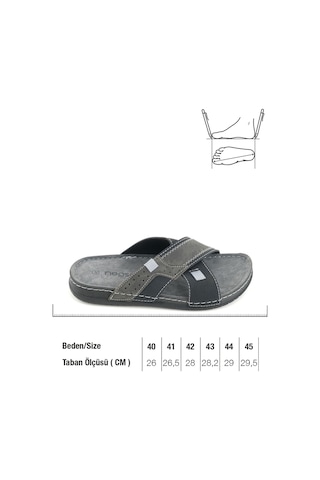 Gezer Yazlık Erkek Suni Deri Neosoft Rahat Taban Günlük Terlik Gt1yme.13015.07.010.0c Siyah