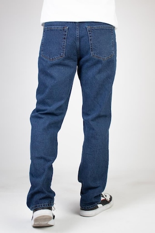 HLT Jeans Erkek Mavi Baggy Fit Bol Kesim %100 Pamuk Denim Loose Jeans Kot Pantolon Leo 001