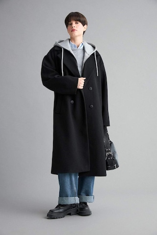 Defacto Regular Fit Çıkarılabilir Kapüşonlu Kaşe F7352ax26spbk27 Siyah-bk27