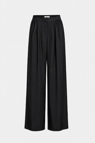 Açelyaokcu Premium Kalderon Wide Leg Dokuma Pantolon Siyah