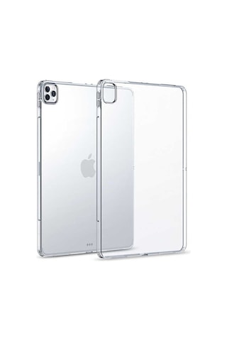 Apple Ipad Pro 4. Nesil M2 2022 11 Inç Tablet Uyumlu Şeffaf Kılıf Silikon Transparan Arka Kapak