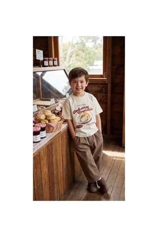 Poala Kids Bakery Oversize Tshirt Beyaz