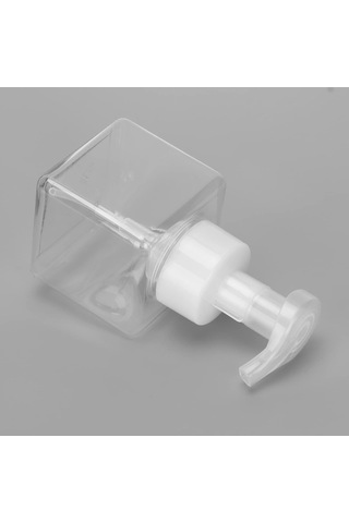 Dold Plastik Pompa Şişeleri, 250ml, Şeffaf Kare Köpük Dispenseri