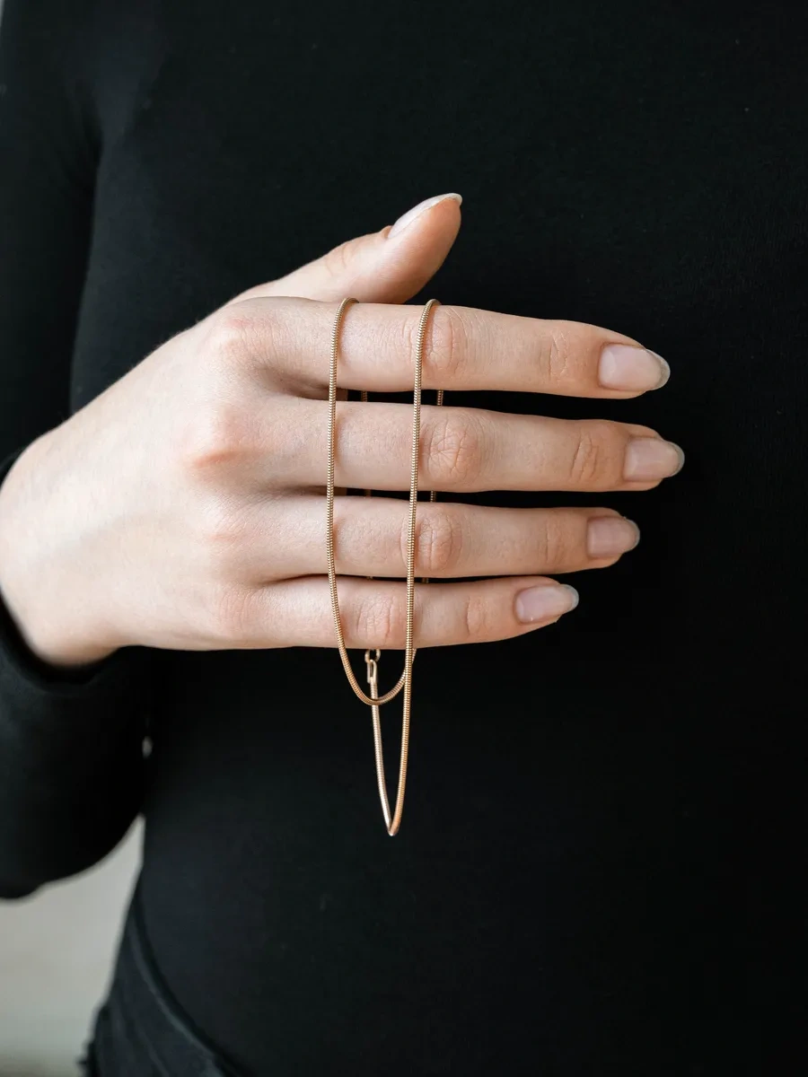 Voznesenskij Uvelirnyj Zavod Yılan Modelle Gümüş 925 Altın Kaplama Kolye 453784797 Altın