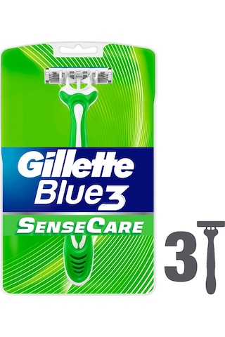 Gillette Blue3 SenseCare Kullan At Tıraş Bıçağı 3'lü