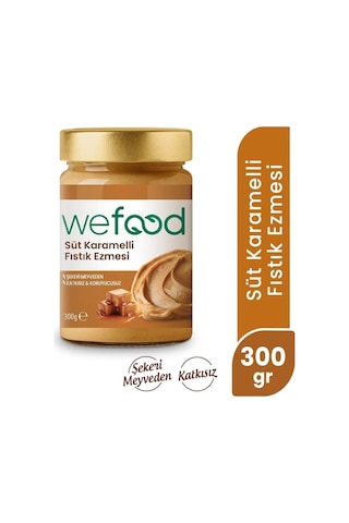 Wefood Süt Karamelli Fıstık Ezmesi 300 Gr 8683347036905