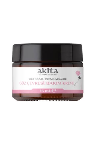 Akita Gül Özlü Doğal Göz Altı Bakım Kremi 15 ML