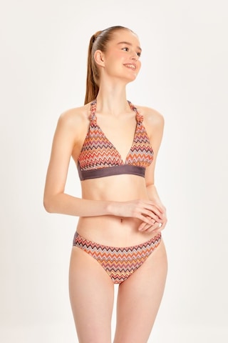 Too Salty Swimwear Kadın Çok Renkli Toparlayıcı Boyundan Bağlı Klasik Bel Bikini Takımı 24s107st Renkli