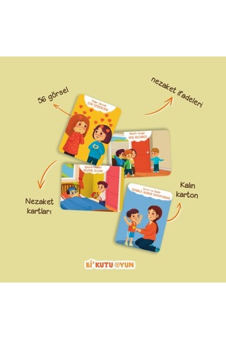 Bi Kutu Oyun Konuşturan Sorular Nezaket Kartları Ve Kitap Seti - Gülşah Mutlu