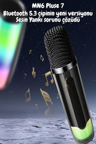 Pluse 7 Mikrofonlu Ses Bombası/yankısız Kablosuz Mic/hoparlör/10 Saat Oynatma/1 15 W B5.3 Uyumlu